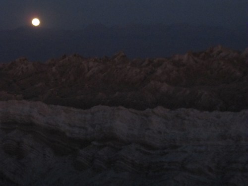 Lua cheia no Valle de la Luna